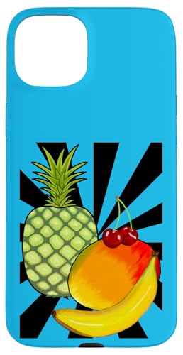 Obst 90er Früchte Frucht Retro 80er Vintage Old school Hülle für iPhone 15 Plus von Obst Früchte Frucht