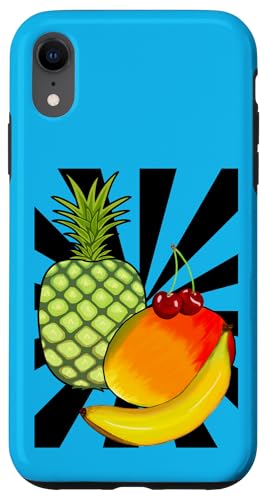 Obst 90er Früchte Frucht Retro 80er Vintage Old school Hülle für iPhone XR von Obst Früchte Frucht