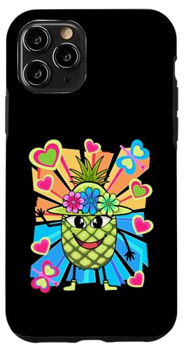 Retro Obst Früchte Vintage Sommerzeit Ananas lustig Sommer Hülle für iPhone 11 Pro von Obst Früchte Frucht