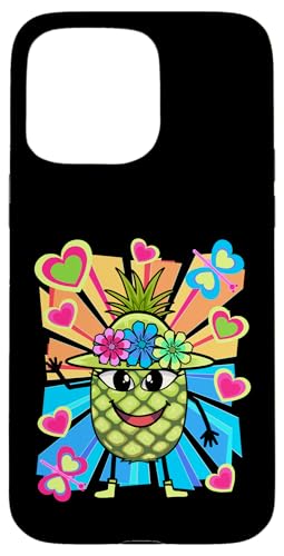 Retro Obst Früchte Vintage Sommerzeit Ananas lustig Sommer Hülle für iPhone 15 Pro Max von Obst Früchte Frucht
