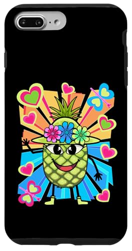 Retro Obst Früchte Vintage Sommerzeit Ananas lustig Sommer Hülle für iPhone 7 Plus/8 Plus von Obst Früchte Frucht