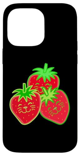 Sommer Katze Retro Obst Früchte Erdbeeren Erdbeere 80er 90er Hülle für iPhone 14 Pro Max Sommer Katze Retro Obst Früchte Erdbeeren Erdbeere 80er 90er Hülle für iPhone 14 Pro Max von Obst Früchte Frucht