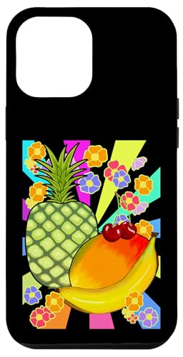Sommer Obst Retro 80er Vintage Früchte exotisch Frucht 90er Hülle für iPhone 12 Pro Max von Obst Früchte Frucht