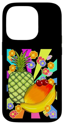 Sommer Obst Retro 80er Vintage Früchte exotisch Frucht 90er Hülle für iPhone 14 Pro von Obst Früchte Frucht