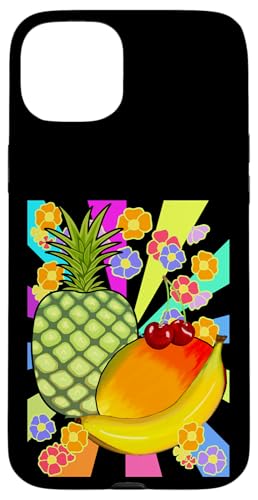 Sommer Obst Retro 80er Vintage Früchte exotisch Frucht 90er Hülle für iPhone 15 Plus von Obst Früchte Frucht