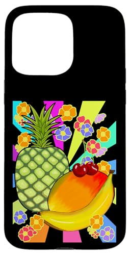 Sommer Obst Retro 80er Vintage Früchte exotisch Frucht 90er Hülle für iPhone 15 Pro Max von Obst Früchte Frucht