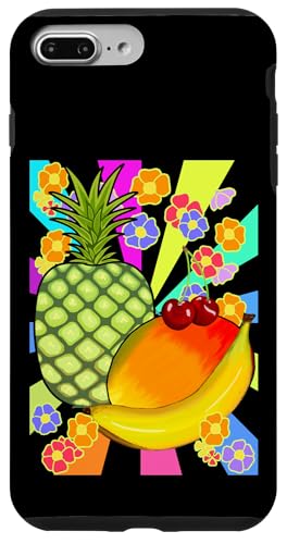 Sommer Obst Retro 80er Vintage Früchte exotisch Frucht 90er Hülle für iPhone 7 Plus/8 Plus von Obst Früchte Frucht