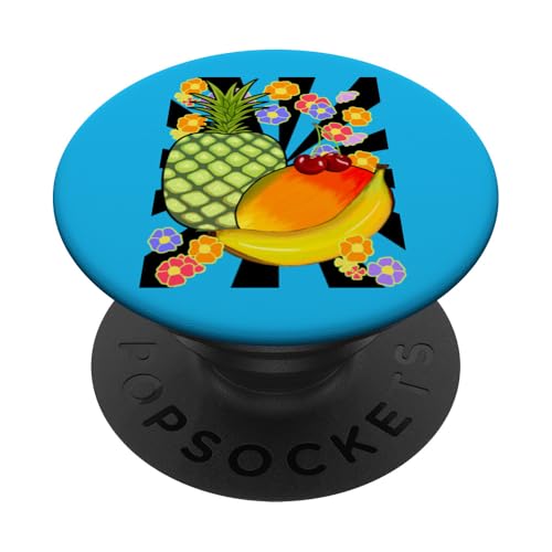 Vintage 80er 90er Obst Früchte Frucht Sommer exotisch Retro PopSockets Klebender PopGrip von Obst Früchte Frucht