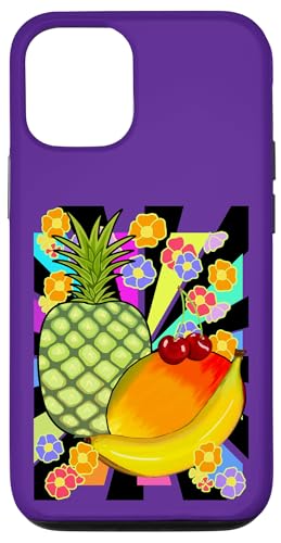 exotisch 90er Obst Früchte 80er Retro Frucht Vintage Blume Hülle für iPhone 12/12 Pro exotisch 90er Obst Früchte 80er Retro Frucht Vintage Blume Hülle für iPhone 12/12 Pro von Obst Früchte Frucht