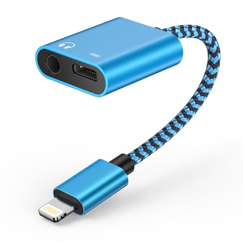 2 in 1 iPhone Kopfhörer Adapter und Laden, Lightning auf 3,5mm Klinke Adapter iPhone Aux Adapter Schnellladung Ladegerät, Aux Audio Splitter Konverter für iPhone 14 Pro/14 Plus/14/13/12/11/X/XS/XR/8 2 in 1 iPhone Kopfhörer Adapter und Laden, Lightning auf 3,5mm Klinke Adapter iPhone Aux Adapter Schnellladung Ladegerät, Aux Audio Splitter Konverter für iPhone 14 Pro/14 Plus/14/13/12/11/X/XS/XR/8 von Ocbuo
