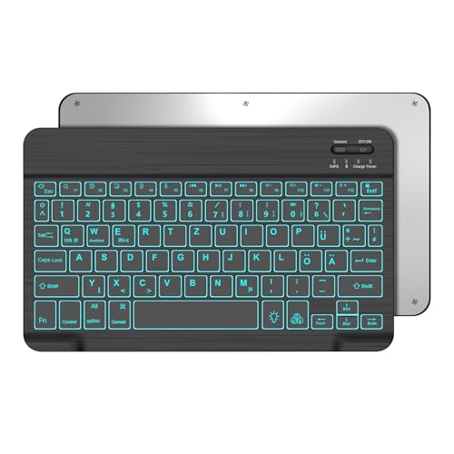 OCCTINGKIND-10 Zoll Kabellose Bluetooth Tastatur für iPad/Android-Tablets, Deutsches Layout QWERTZ, Hintergrundbeleuchtung, Für iPad/Samsng Galaxy Tab/Lenovo Tab/Xiaomi Pad/Redmi Pad, Schwarz OCCTINGKIND-10 Zoll Kabellose Bluetooth Tastatur für iPad/Android-Tablets, Deutsches Layout QWERTZ, Hintergrundbeleuchtung, Für iPad/Samsng Galaxy Tab/Lenovo Tab/Xiaomi Pad/Redmi Pad, Schwarz von Occtingkind