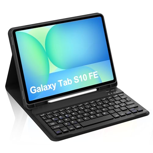 Occtingkind, Tastatur für Samsung Galaxy Tab S10 FE 2025, Hülle mit Tastatur für Samsung Tab S9 FE/S9 10,9 Zoll 2023, Cover mit magnetischer, abnehmbarer Bluetooth-Tastatur, Italienisch, USB C Occtingkind, Tastatur für Samsung Galaxy Tab S10 FE 2025, Hülle mit Tastatur für Samsung Tab S9 FE/S9 10,9 Zoll 2023, Cover mit magnetischer, abnehmbarer Bluetooth-Tastatur, Italienisch, USB C von Occtingkind