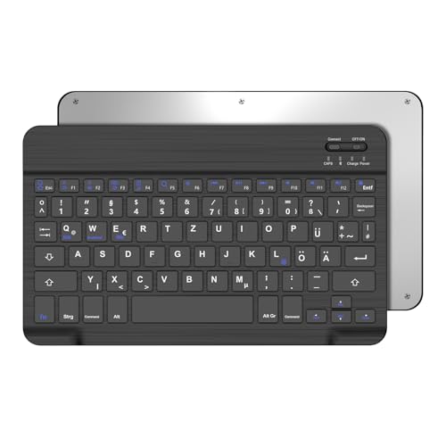 Occtingkind-Kabellose Bluetooth Tastatur für iPad/Android-Tablets, Deutsches Layout QWERTZ, Magnetische Tastatur, für iPad/Samsng Galaxy Tab/Lenovo Tab, ultraleichtes Keyboard, Schwarz Occtingkind-Kabellose Bluetooth Tastatur für iPad/Android-Tablets, Deutsches Layout QWERTZ, Magnetische Tastatur, für iPad/Samsng Galaxy Tab/Lenovo Tab, ultraleichtes Keyboard, Schwarz von Occtingkind