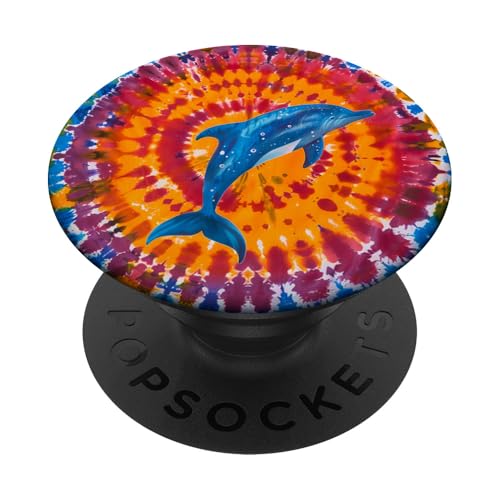 Batik-Delfin PopSockets Klebender PopGrip Batik-Delfin PopSockets Klebender PopGrip von Ocean Animals Sea Vacation