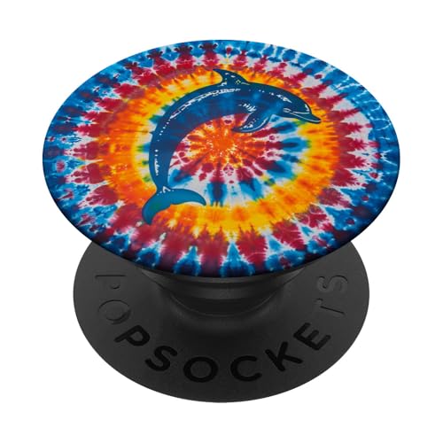 Batik-Delfin PopSockets Klebender PopGrip Batik-Delfin PopSockets Klebender PopGrip von Ocean Animals Sea Vacation