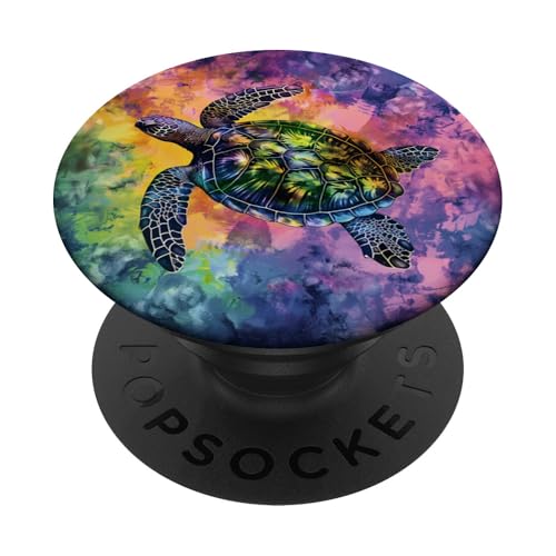 Batik-Meeresschildkröte PopSockets Klebender PopGrip Batik-Meeresschildkröte PopSockets Klebender PopGrip von Ocean Animals Sea Vacation