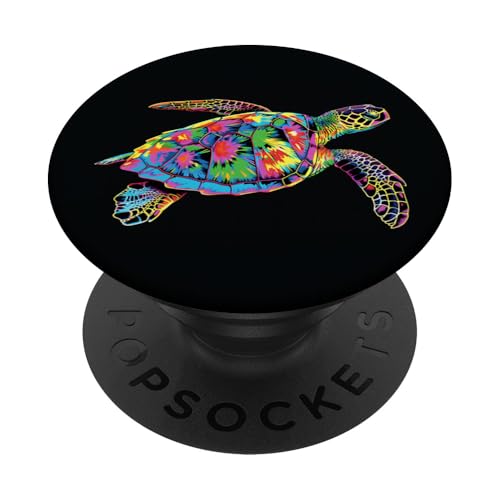 Batik-Tortuga mit Meeresschildkröte PopSockets Klebender PopGrip Batik-Tortuga mit Meeresschildkröte PopSockets Klebender PopGrip von Ocean Animals Sea Vacation