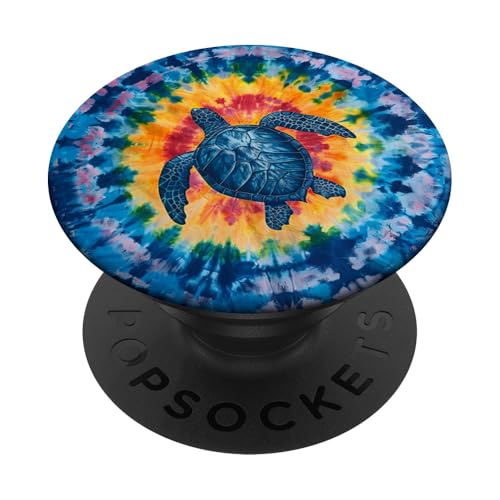 Batik-Tortuga mit Meeresschildkröte PopSockets Klebender PopGrip Batik-Tortuga mit Meeresschildkröte PopSockets Klebender PopGrip von Ocean Animals Sea Vacation