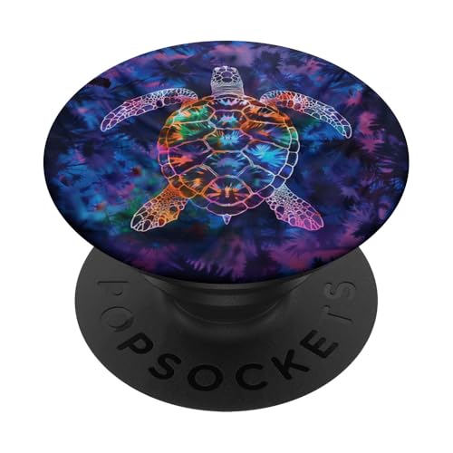 Batik-Tortuga mit Meeresschildkröte PopSockets Klebender PopGrip von Ocean Animals Sea Vacation