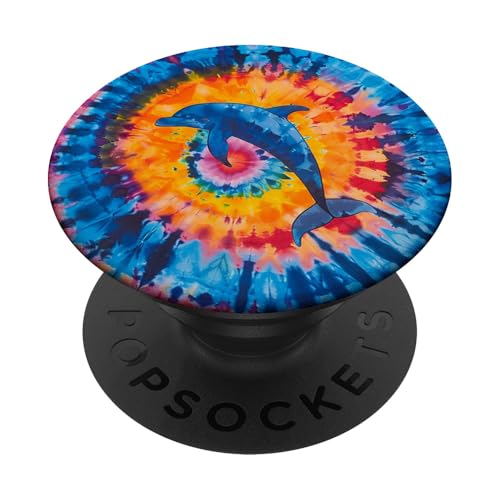 Delfin-Batikfärbung PopSockets Klebender PopGrip Delfin-Batikfärbung PopSockets Klebender PopGrip von Ocean Animals Sea Vacation