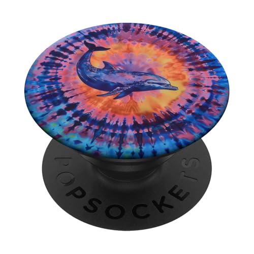 Delfin-Batikfärbung PopSockets Klebender PopGrip Delfin-Batikfärbung PopSockets Klebender PopGrip von Ocean Animals Sea Vacation