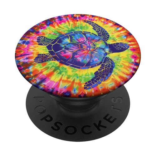 Meeresschildkröte, Batikfärbung PopSockets Klebender PopGrip Meeresschildkröte, Batikfärbung PopSockets Klebender PopGrip von Ocean Animals Sea Vacation