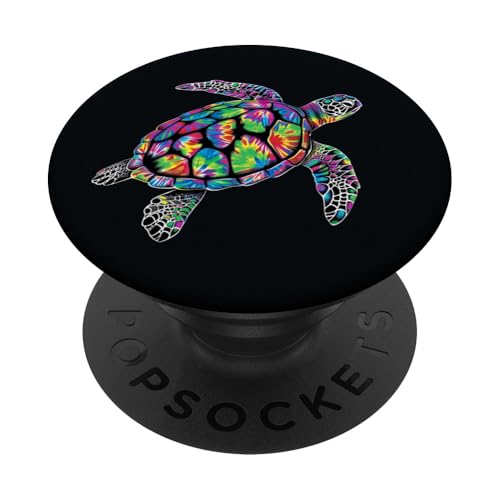 Meeresschildkröte, Batikfärbung PopSockets Klebender PopGrip Meeresschildkröte, Batikfärbung PopSockets Klebender PopGrip von Ocean Animals Sea Vacation