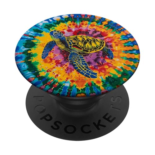 Meeresschildkröte, Batikfärbung PopSockets Klebender PopGrip von Ocean Animals Sea Vacation