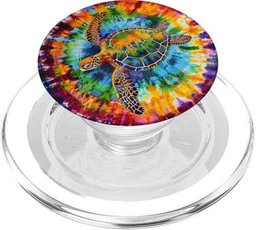 Meeresschildkröte, Batikfärbung PopSockets PopGrip für MagSafe Meeresschildkröte, Batikfärbung PopSockets PopGrip für MagSafe von Ocean Animals Sea Vacation