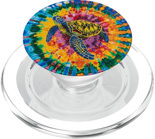 Meeresschildkröte, Batikfärbung PopSockets PopGrip für MagSafe Meeresschildkröte, Batikfärbung PopSockets PopGrip für MagSafe von Ocean Animals Sea Vacation