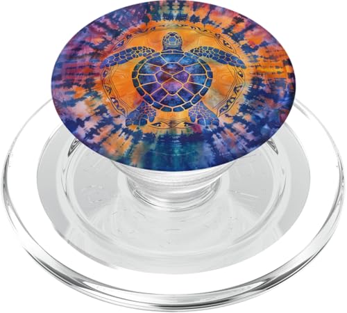 Meeresschildkröte, Batikfärbung PopSockets PopGrip für MagSafe Meeresschildkröte, Batikfärbung PopSockets PopGrip für MagSafe von Ocean Animals Sea Vacation