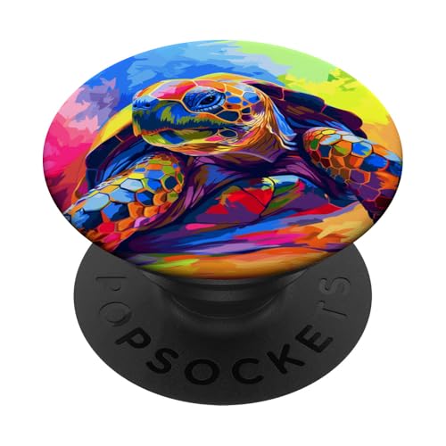 Tie Dye Abstrakte Meeresschildkröte PopSockets Klebender PopGrip Tie Dye Abstrakte Meeresschildkröte PopSockets Klebender PopGrip von Ocean Animals Sea Vacation