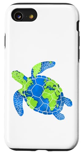 Erdschildkröte Restore Earth 2025 lustige Schildkröte Hülle für iPhone SE (2020) / 7 / 8 von Ocean Conservation Earth Day Collection