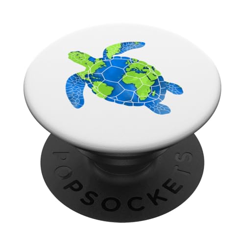 Erdschildkröte Restore Earth 2025 lustige Schildkröte PopSockets Klebender PopGrip Erdschildkröte Restore Earth 2025 lustige Schildkröte PopSockets Klebender PopGrip von Ocean Conservation Earth Day Collection