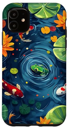 Koi Pond Nature Wasserblumen Hülle für iPhone 11 Koi Pond Nature Wasserblumen Hülle für iPhone 11 von Ocean Designs by Dennex