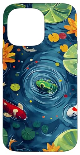 Koi Pond Nature Wasserblumen Hülle für iPhone 14 Pro Max Koi Pond Nature Wasserblumen Hülle für iPhone 14 Pro Max von Ocean Designs by Dennex