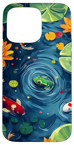 Koi Pond Nature Wasserblumen Hülle für iPhone 15 Pro Max Koi Pond Nature Wasserblumen Hülle für iPhone 15 Pro Max von Ocean Designs by Dennex