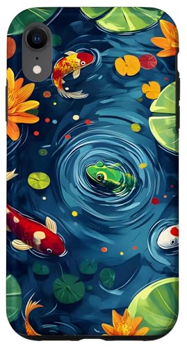 Koi Pond Nature Wasserblumen Hülle für iPhone XR Koi Pond Nature Wasserblumen Hülle für iPhone XR von Ocean Designs by Dennex