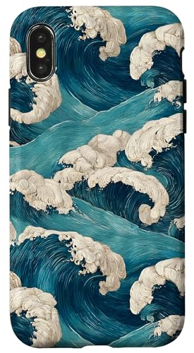 Ocean Waves Muscheln Meer Natur Hülle für iPhone X/XS Ocean Waves Muscheln Meer Natur Hülle für iPhone X/XS von Ocean Designs by Dennex