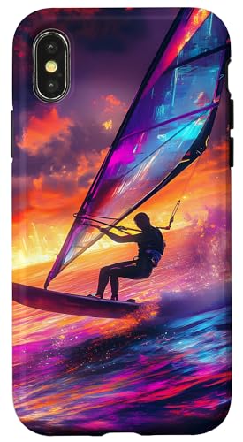 Windsurfen Sonnenuntergang Ozean Abenteuer Sport Strand Sommer Hülle für iPhone X/XS Windsurfen Sonnenuntergang Ozean Abenteuer Sport Strand Sommer Hülle für iPhone X/XS von Ocean Designs by Dennex