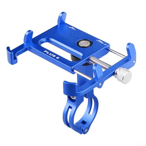 Oceanlend Handyhalterung für PLUS 6 mit 360-Grad-Rotation, Diebstahlschutz, sicherer Sitz für Fahrräder und Motorräder, Rahmen aus Aluminiumlegierung (Blau) von Oceanlend