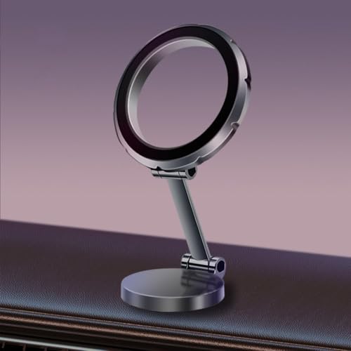 Oceanlend Klappbare magnetische Handyhalterung für Auto, verstellbare Halterung für sicheres Fahrerlebnis (grau) von Oceanlend