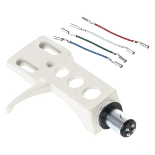 Plattenspieler Headshell Halterung für verschiedene Phono Plattenspieler Komplettset zum Einbau (Weiß) von Oceanlend