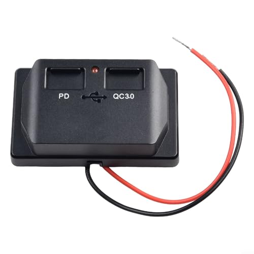 Quick Charge USB-Ladegerät Steckdosenadapter 3 1A Dual Ports für Automobil- und Marine-Anwendungen (rot) von Oceanlend