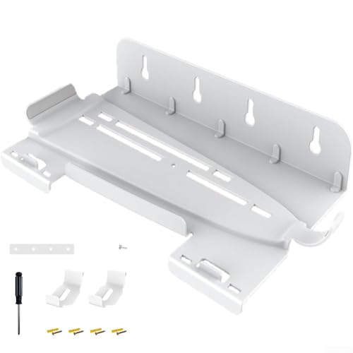Wandhalterung für PS5 Pro, Metall-Wand-Organizer, 248x135x52 mm, Wandständer, kompatibel mit PlayStation 5 Pro, Controller-Halterung Kopfhöreraufhänger, slim rutschfestes Konsolen Wandhalterung (weiß) von Oceanlend