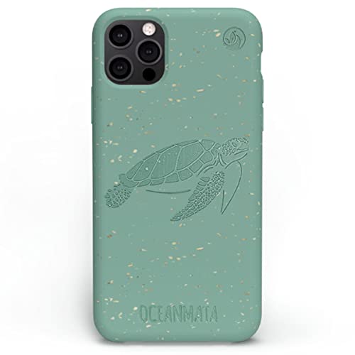 Oceanmata - iPhone 13 Pro Hülle Grün - iPhone 13 Pro Cover - iPhone 13 Pro Handyhülle - Biologische Apple iPhone Hülle Ozean Plastik Nachhaltig von Oceanmata