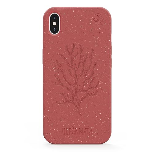 Oceanmata - iPhone X/XS Hülle - Design - Cover iPhone X/XS - Biologische Apple iPhone Hülle Ozean Plastik (Coral) von Oceanmata
