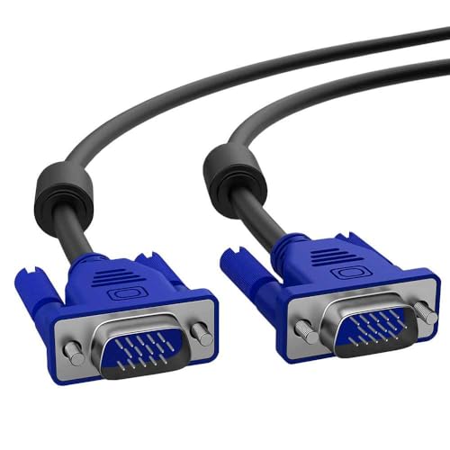 OcioDual 15 Polig Pin D-Sub S-VGA DSub VGA Male auf M Video Kabel Monitorkabel Cable für PC Computer Laptop Monitor TV Beamer von OcioDual