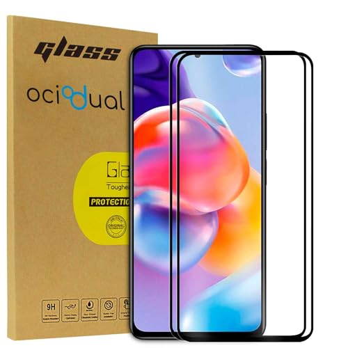 OcioDual 2x Schutz Glas mit Schwarzem Rahmen für Xiaomi Redmi Note 11 Pro Plus 5G, 9D 9H Härte Bildschirmschutz, HD Displayschutzfolie, 0.33mm Display Schutzfolie, Ultrabeständig Glass von OcioDual