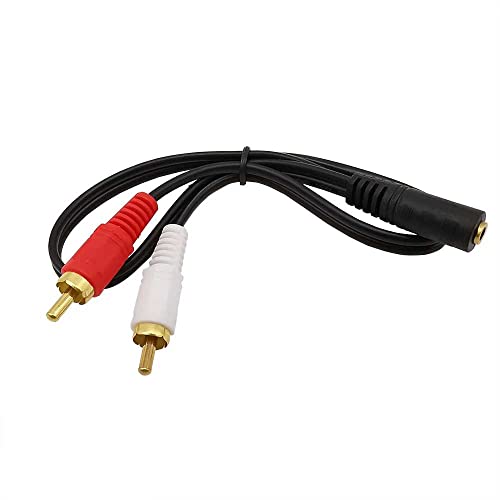 OcioDual 3,5mm Klinken Stecker zu 2X Chinch RCA Buchse Adapter HiFi Audio Kabel Aux Klinkenkabel Adapterkabel Y Splitter Stereo von OcioDual
